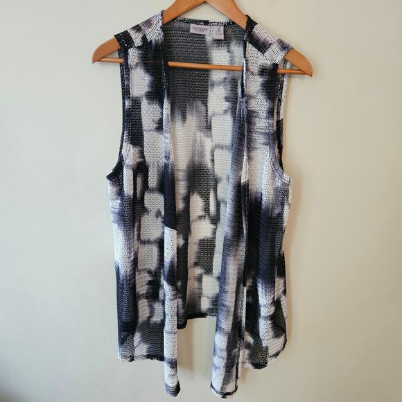 Chico's Easywear Long Open Front Vest, Size 2 (Large / 12/14) Boho - Picture 1 of 5